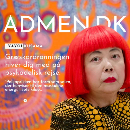 Oplev Yayoi Kusamas forbløffende plakatkunst