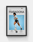 Plakat - Diego Maradona grafisk look - admen.dk