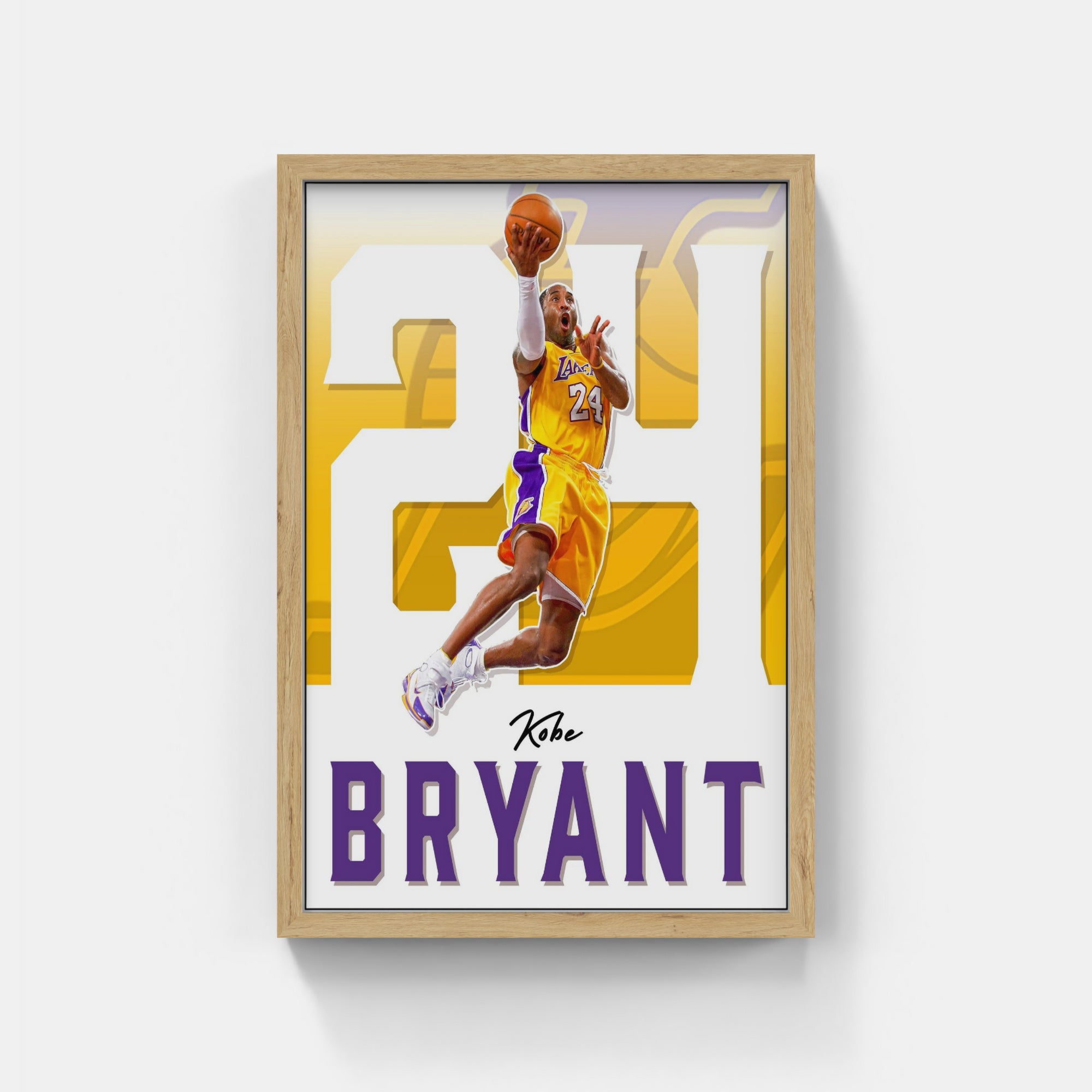 Plakat - Kobe Bryant i bevægelse - admen.dk