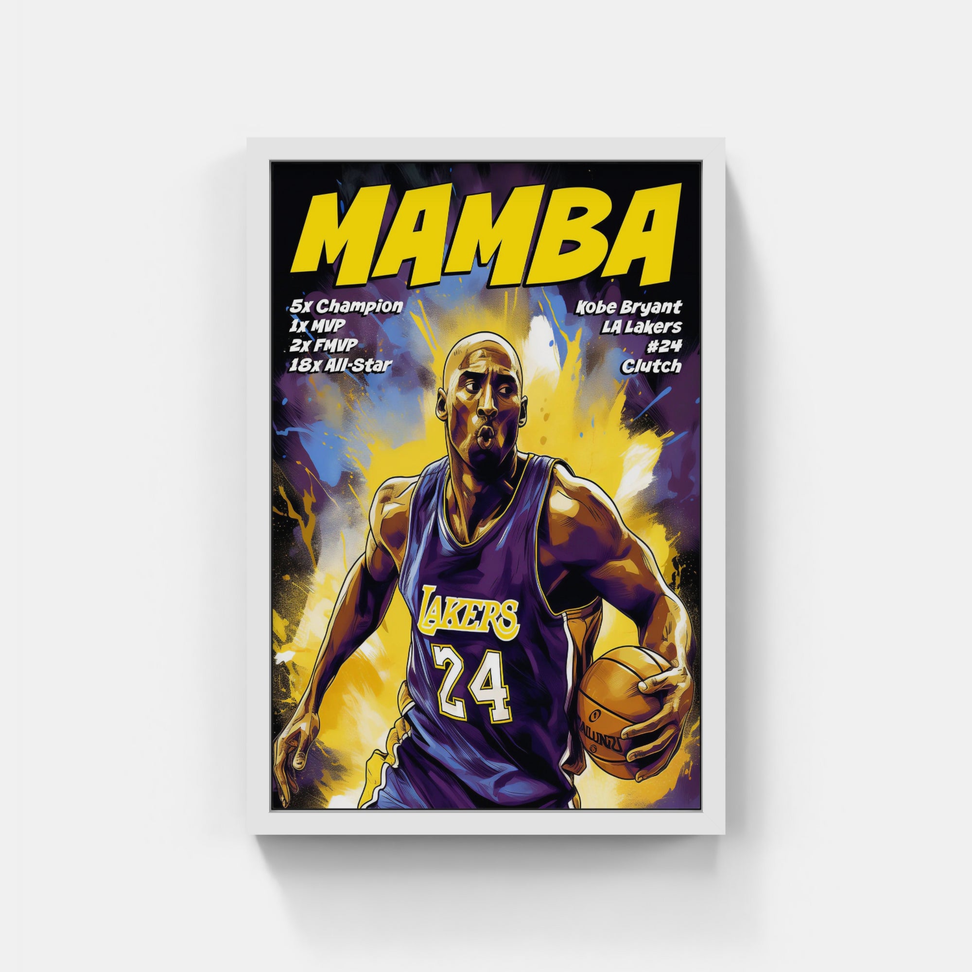 Plakat - Kobe Bryant mamba aktion - admen.dk