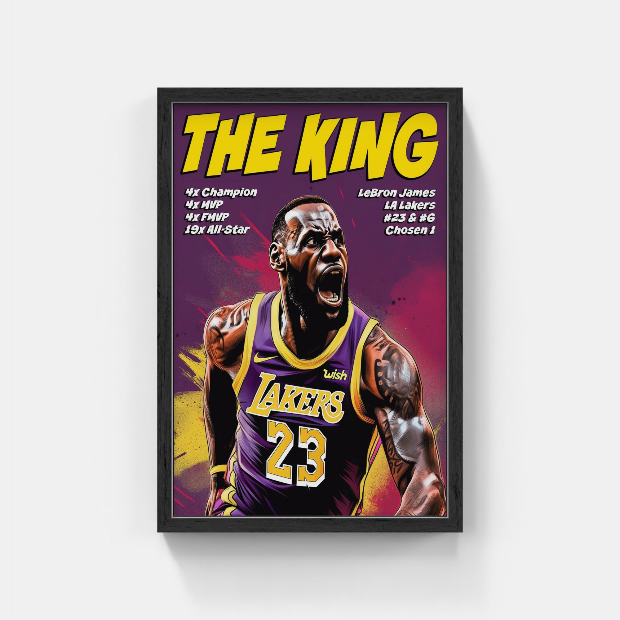 Plakat - Lebron James the king - admen.dk