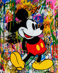 Plakat - Mickey Mouse graffiti kunst - admen.dk