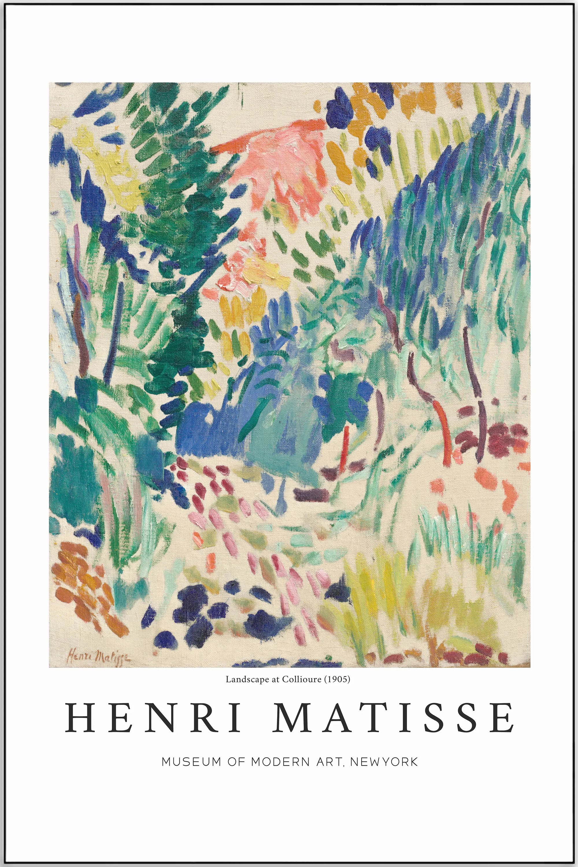 Plakat - Matisse - 1905 hvid kunst - admen.dk