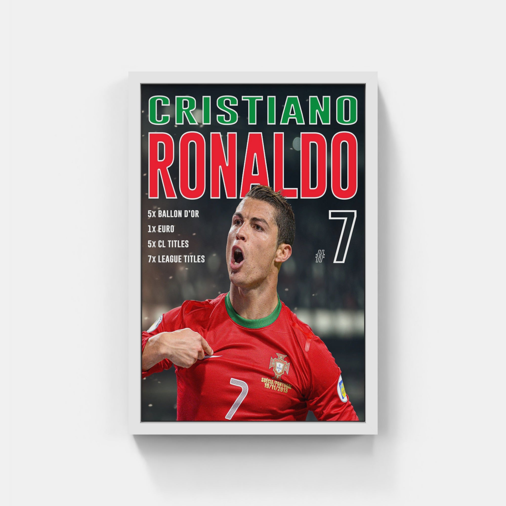 Plakat - Cristiano Ronaldo style - admen.dk