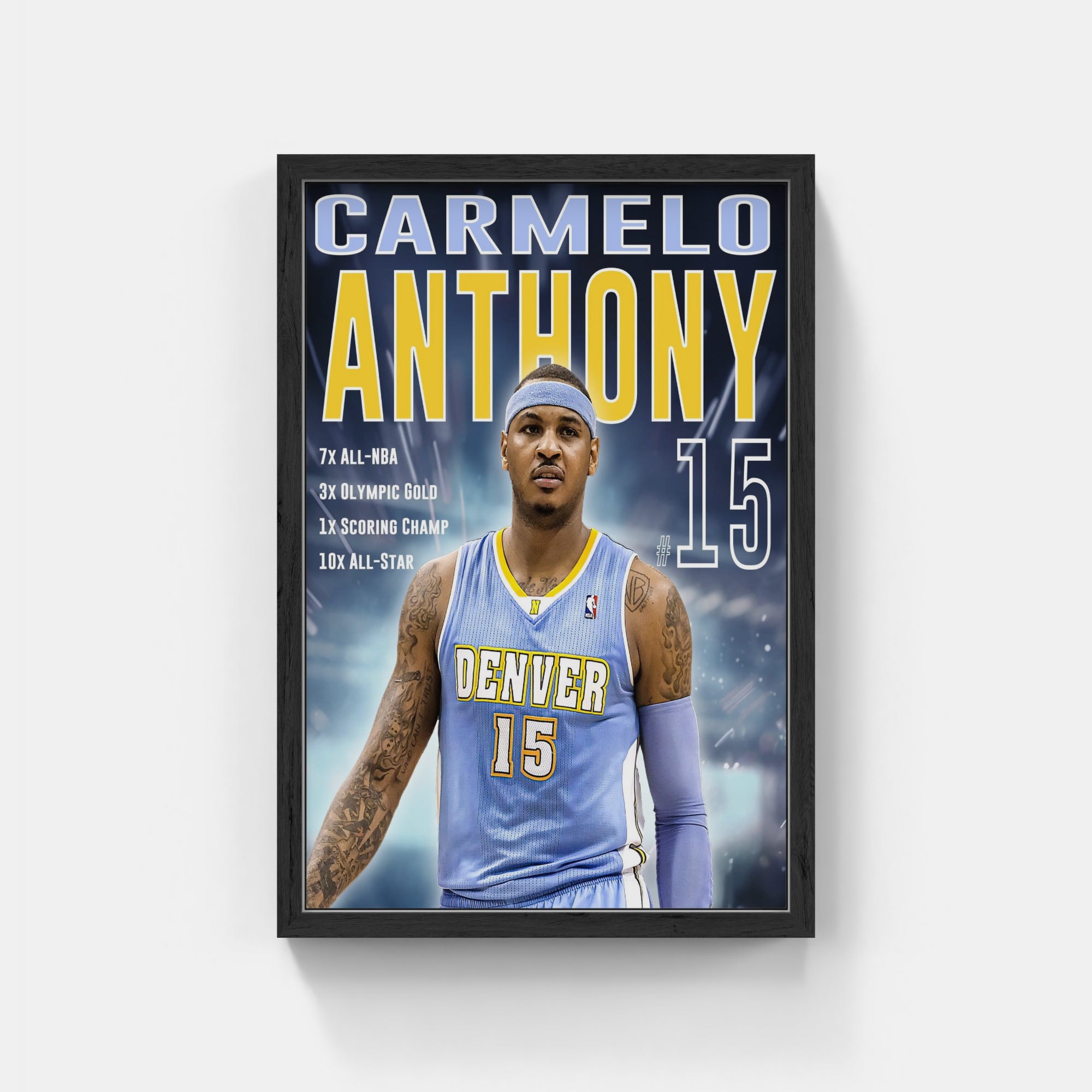 Plakat - Carmelo Anthony nr. 15 - admen.dk