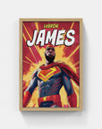 Plakat - Lebron James superhelt - admen.dk