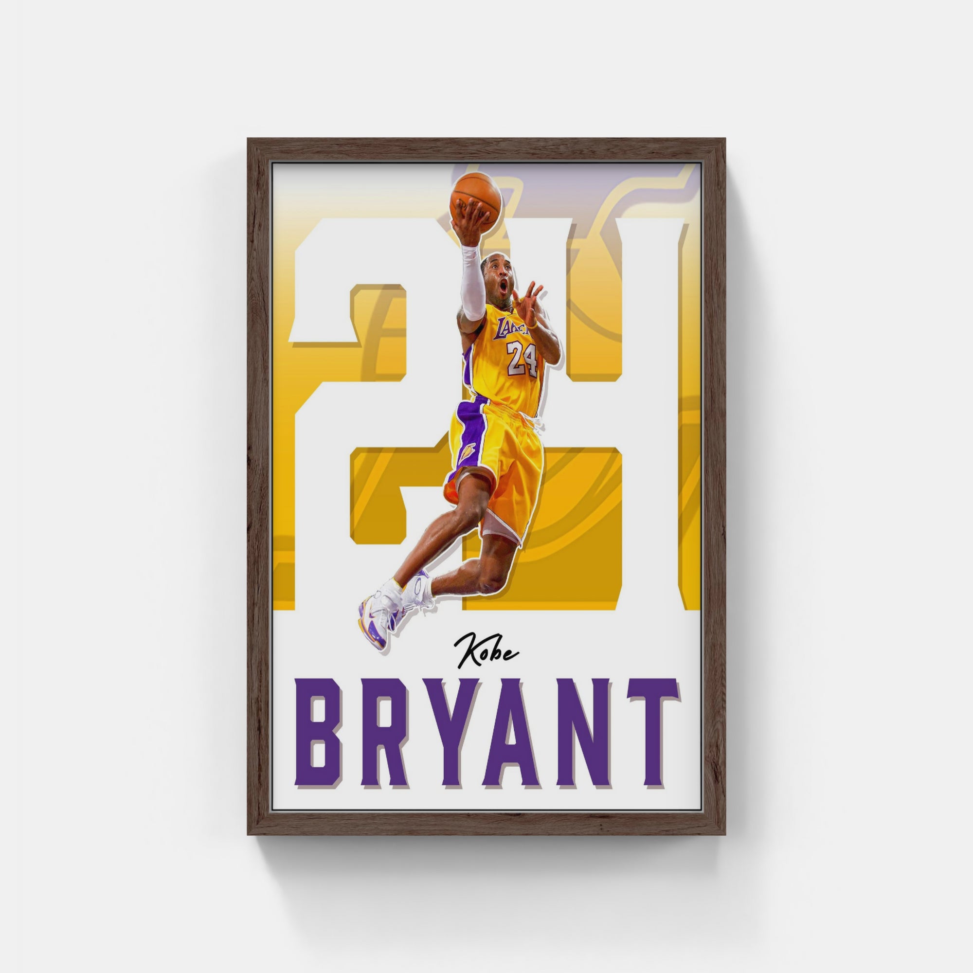 Plakat - Kobe Bryant i bevægelse - admen.dk