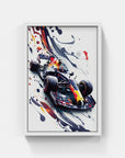 Plakat - Formel 1 Flammer watercolor - admen.dk