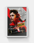 Plakat - Charles Leclerc style - admen.dk