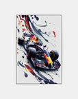 Plakat - Formel 1 Flammer watercolor - admen.dk