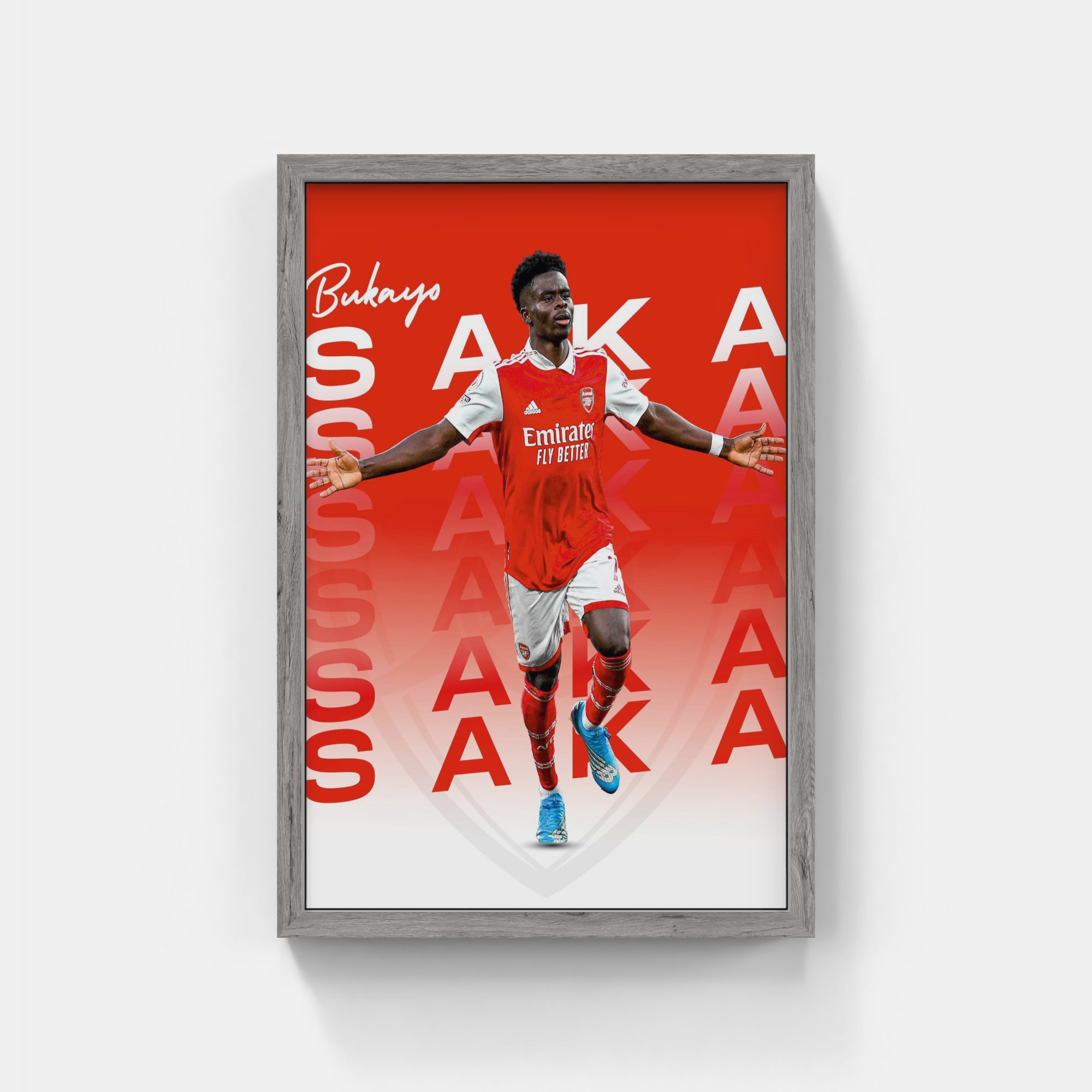 Plakat - Bukayo Saka style - admen.dk