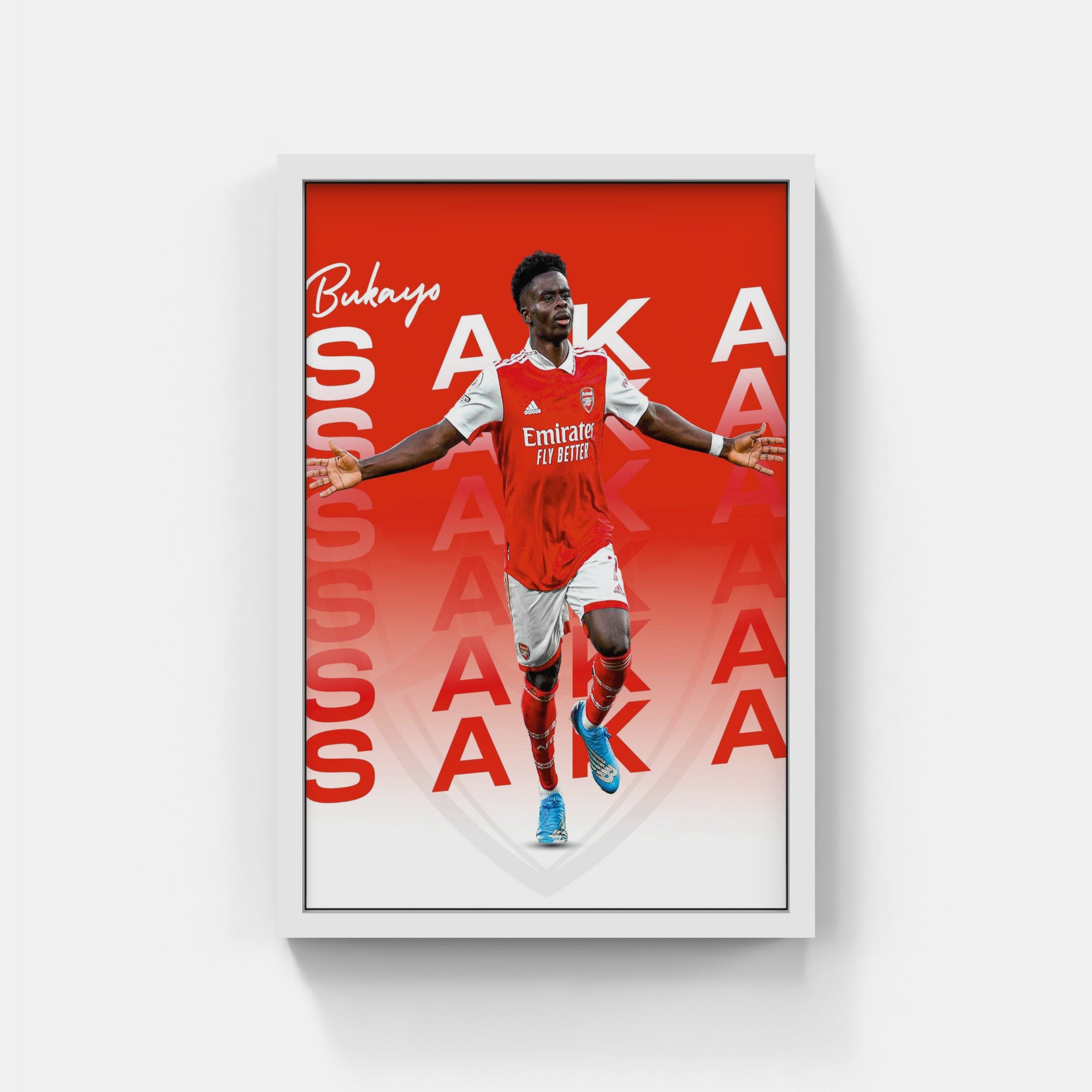 Plakat - Bukayo Saka style - admen.dk