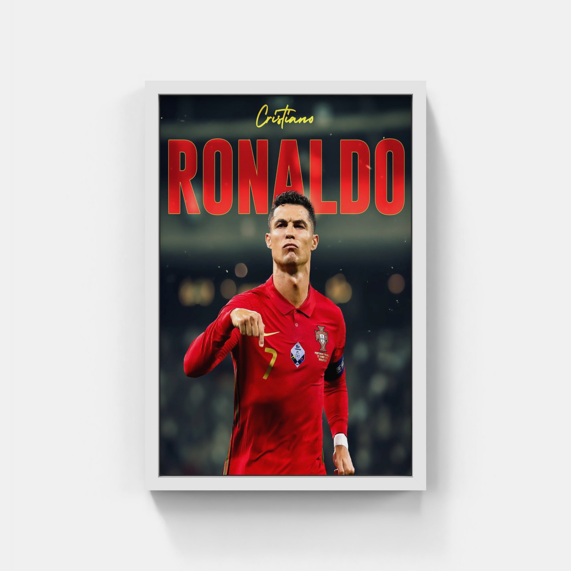 Plakat - Cristiano Ronaldo kunst - admen.dk