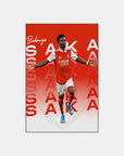 Plakat - Bukayo Saka style - admen.dk