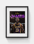 Plakat - Lebron James i brøl - admen.dk