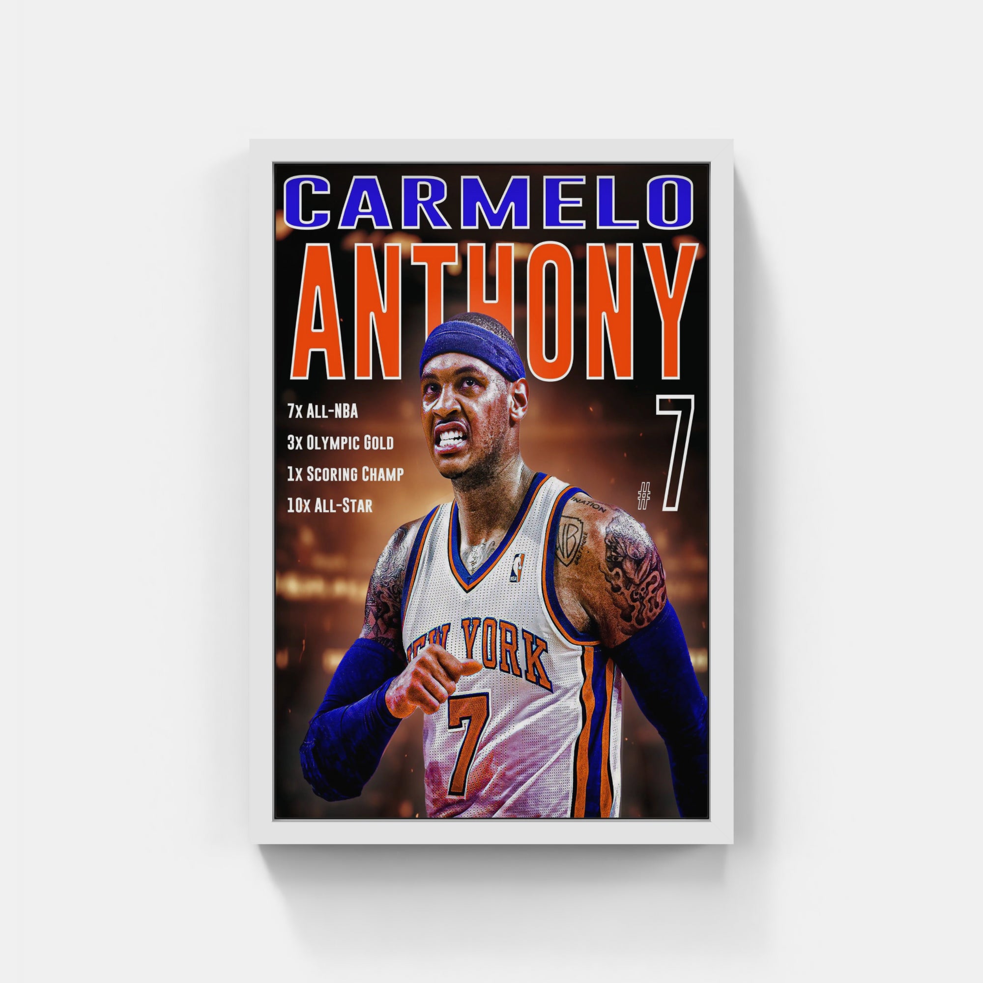 Plakat - Carmelo Anthony nr. 7 - admen.dk