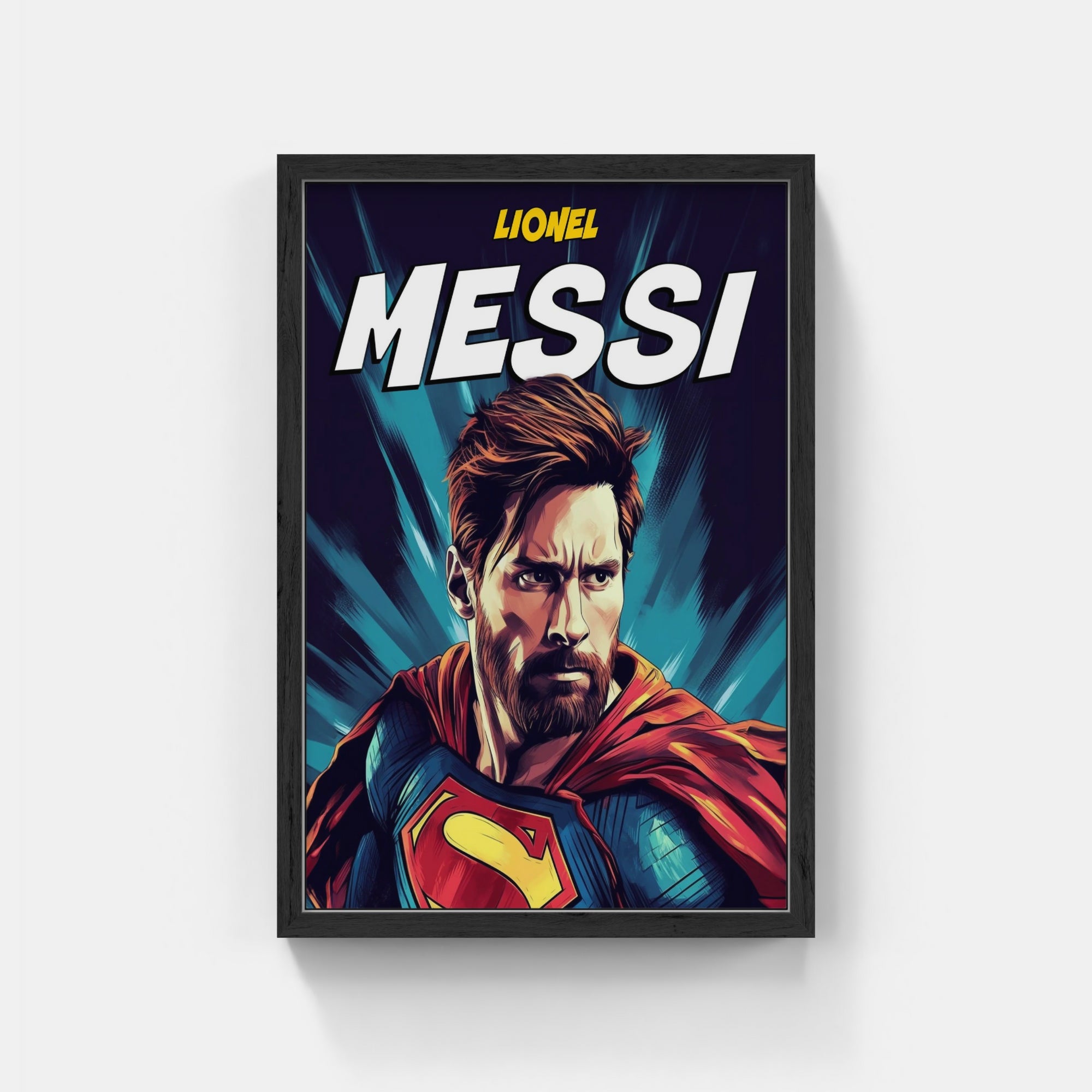 Plakat - Messi superhelt - admen.dk