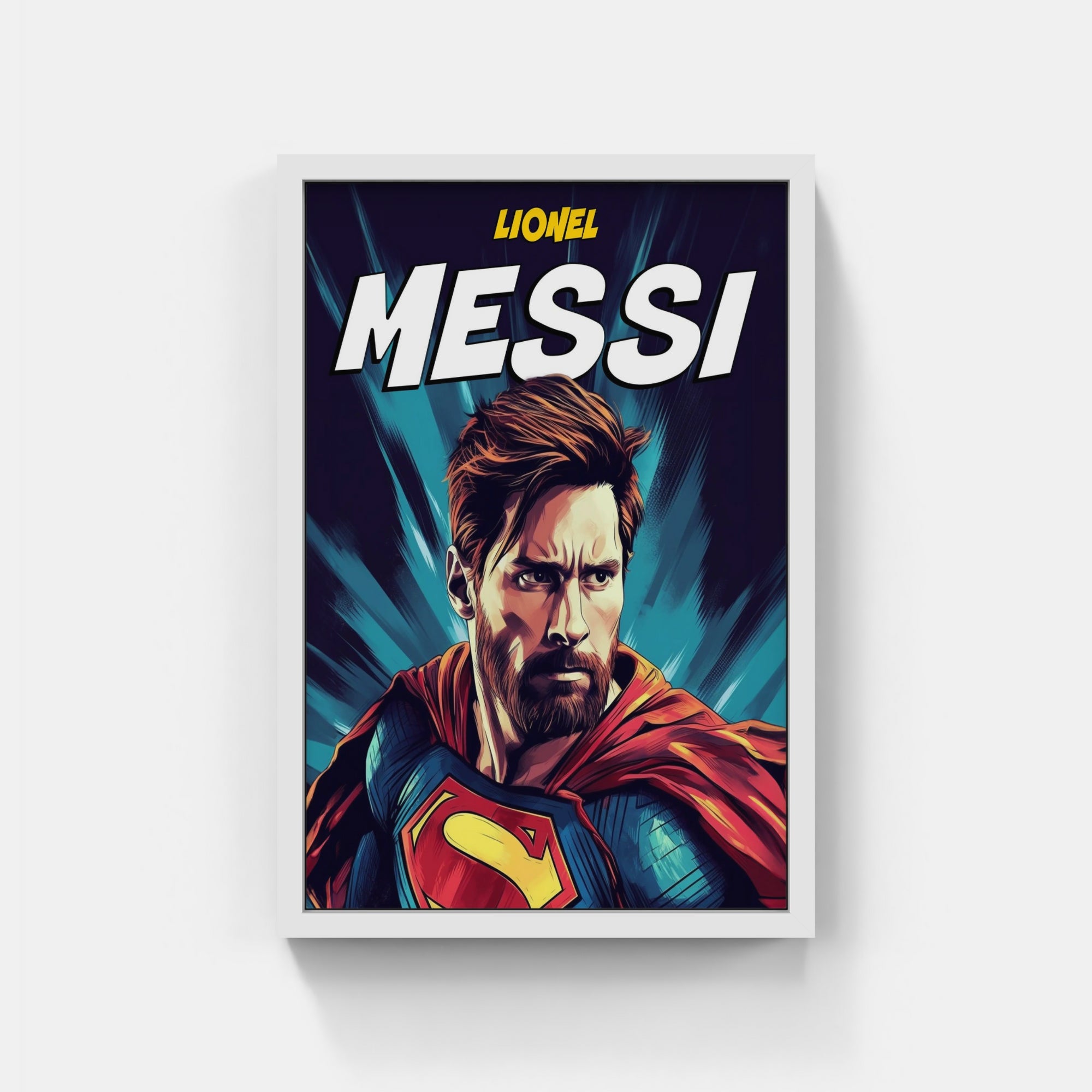 Plakat - Messi superhelt - admen.dk