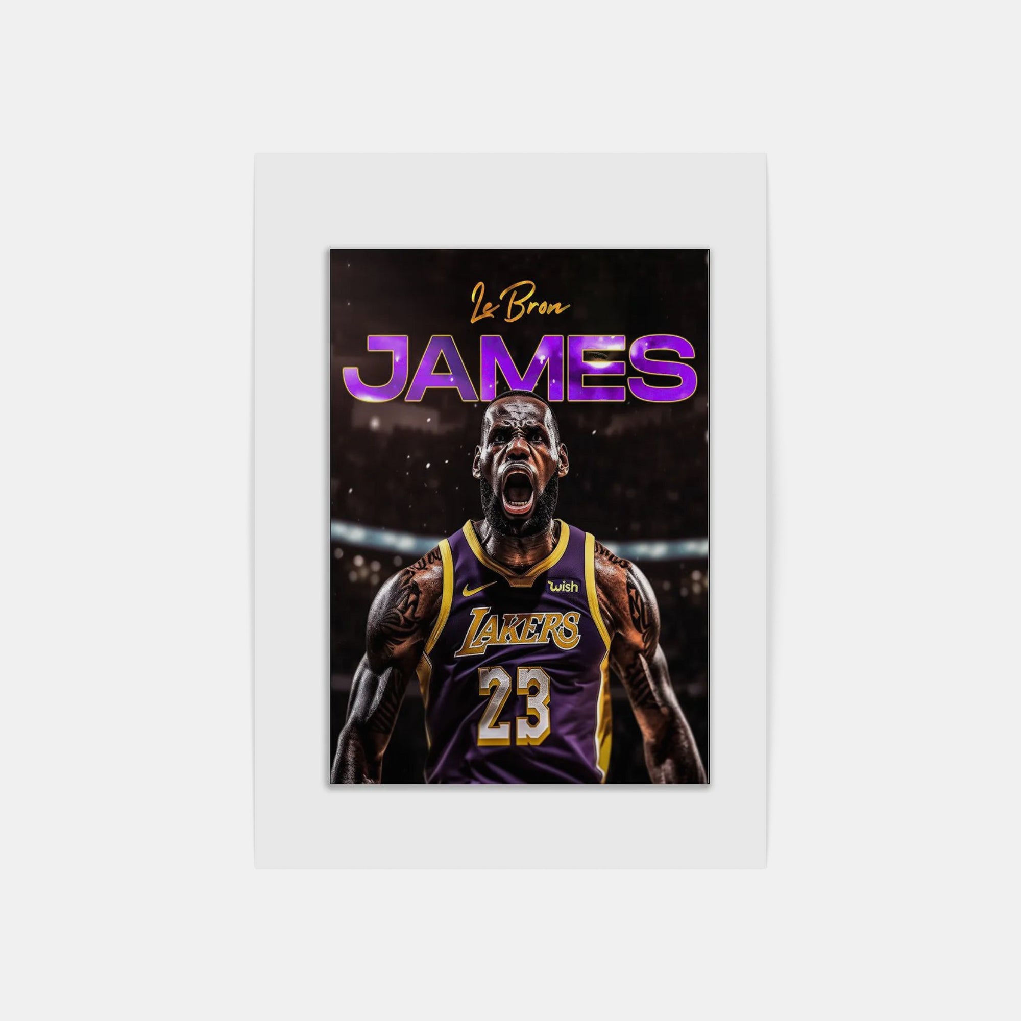 Plakat - Lebron James i brøl - admen.dk