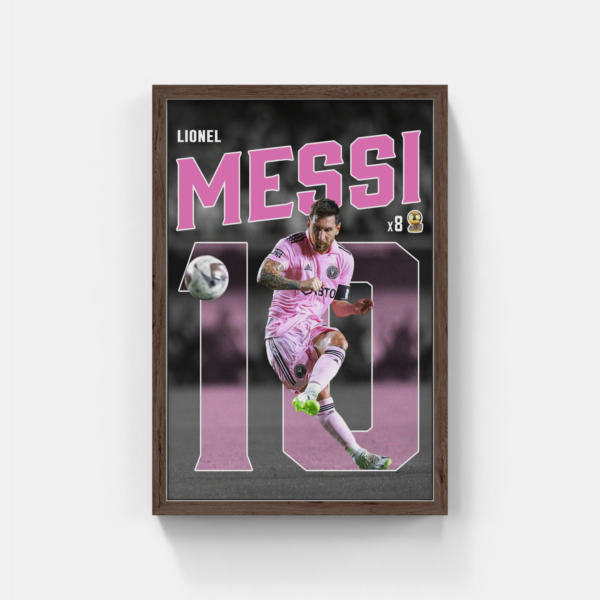 Plakat - Messi Inter Miami kunst - admen.dk