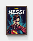 Plakat - Messi superhelt - admen.dk