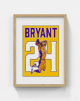 Plakat - Kobe Bryant 24 - admen.dk