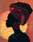 Poster - African woman grace art