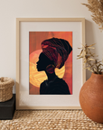 Poster - African woman grace art