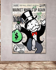 Plakat - Alec Monopoly - Market whirls citat - admen.dk