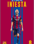 Plakat - Andrés Iniesta i jubel - admen.dk