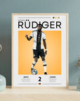 Poster - Antonio Rüdiger graphic art