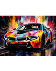 Plakat - BMW I8 streetkunst - admen.dk