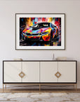 Plakat - BMW I8 streetkunst