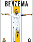 Plakat - Karim Benzema i jubel - admen.dk