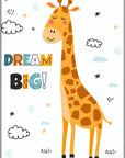 Plakat - Big dream giraf - admen.dk