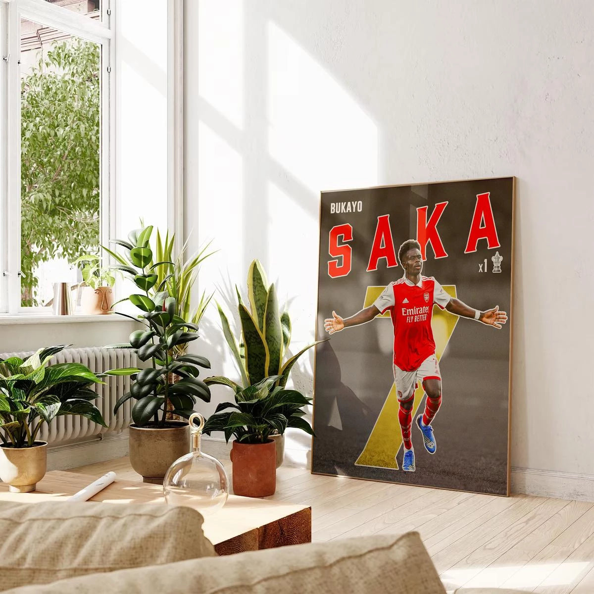 Plakat - Bukayo Saka kunst - admen.dk