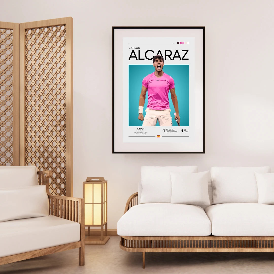 Plakat - Carlos Alcaraz stil