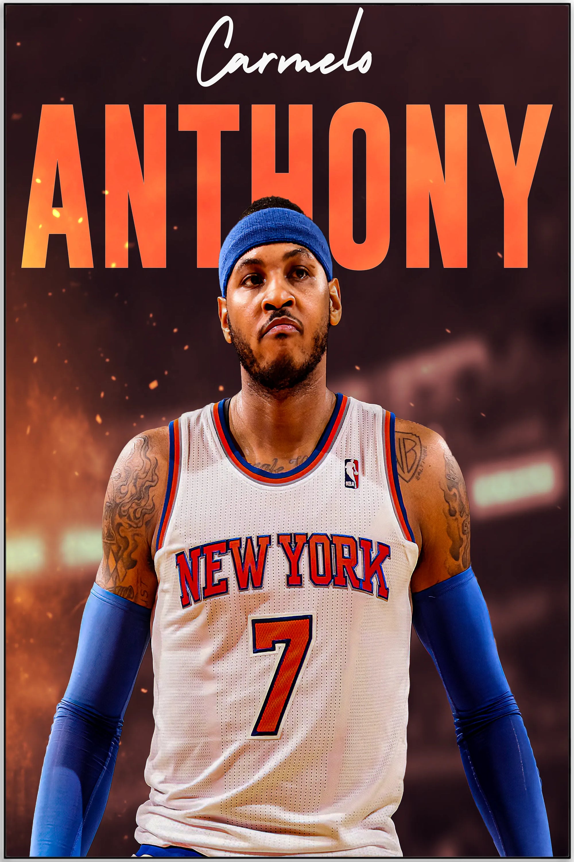 Plakat - Carmelo Anthony i aktion - admen.dk