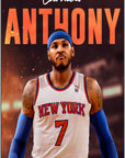 Plakat - Carmelo Anthony i aktion - admen.dk