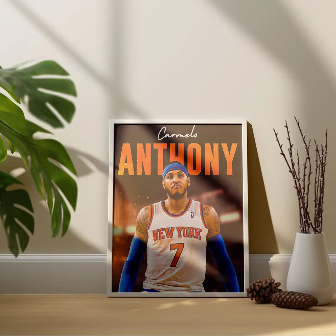 Plakat - Carmelo Anthony i aktion - admen.dk