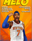 Plakat - Carmelo Anthony Melo - admen.dk