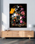 Plakat - Chanel Coco Noir, flower kunst - admen.dk