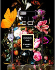 Plakat - Chanel Coco Noir, flower kunst - admen.dk