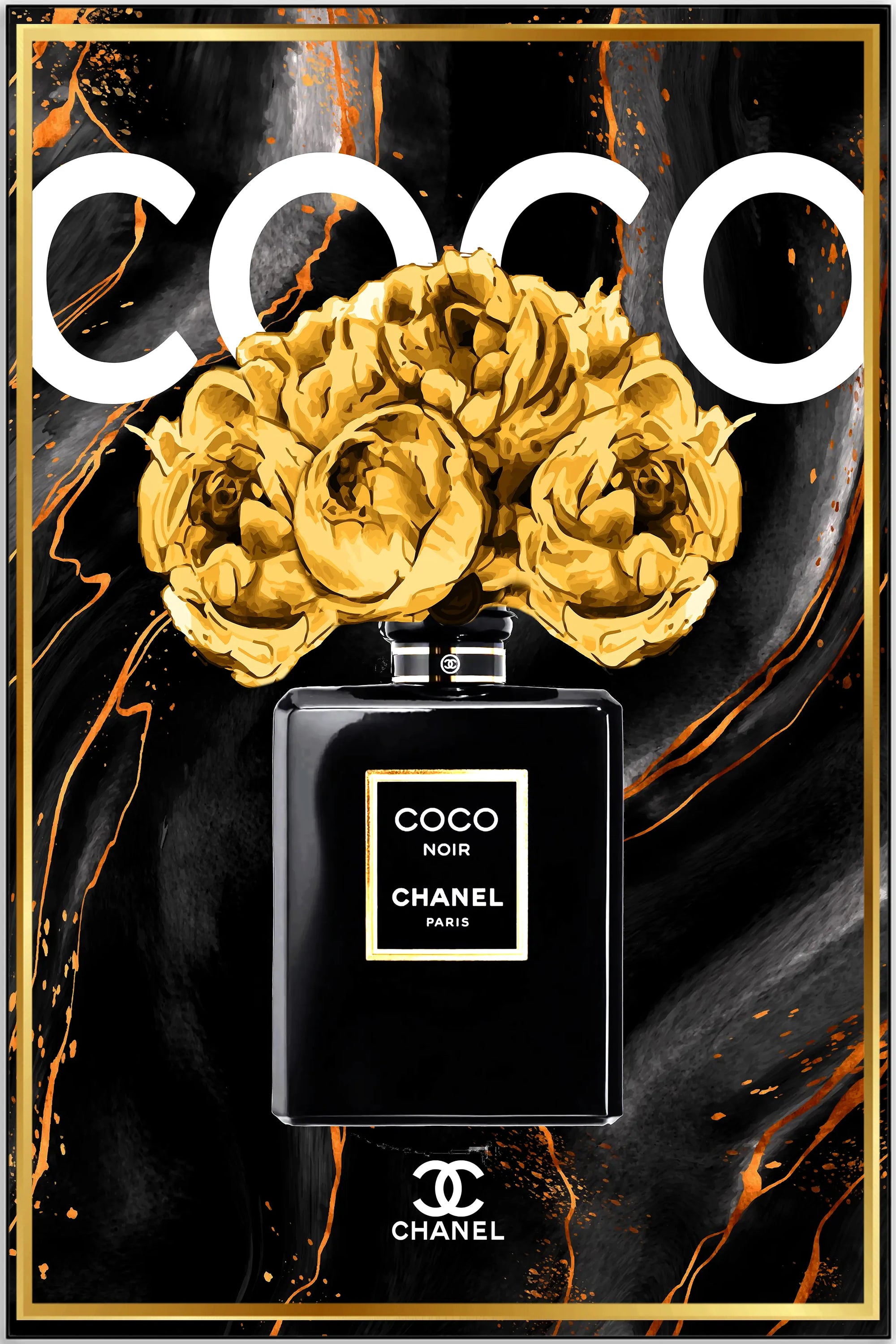 Plakat - Coco Noir Chanel kunst - admen.dk