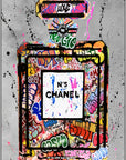 Plakat - Chanel No. 5 - street art kunst - admen.dk