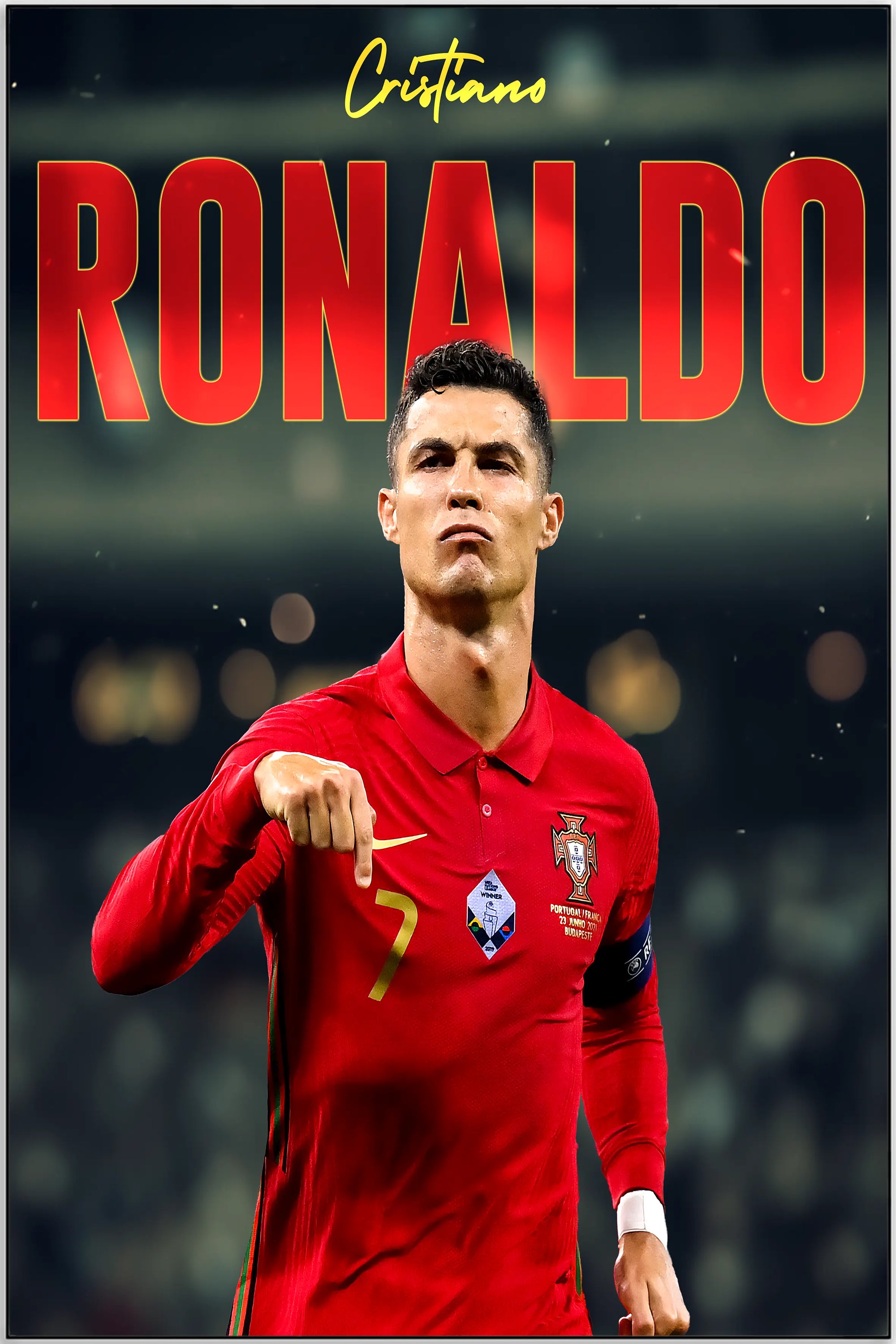 Plakat - Cristiano Ronaldo kunst - admen.dk