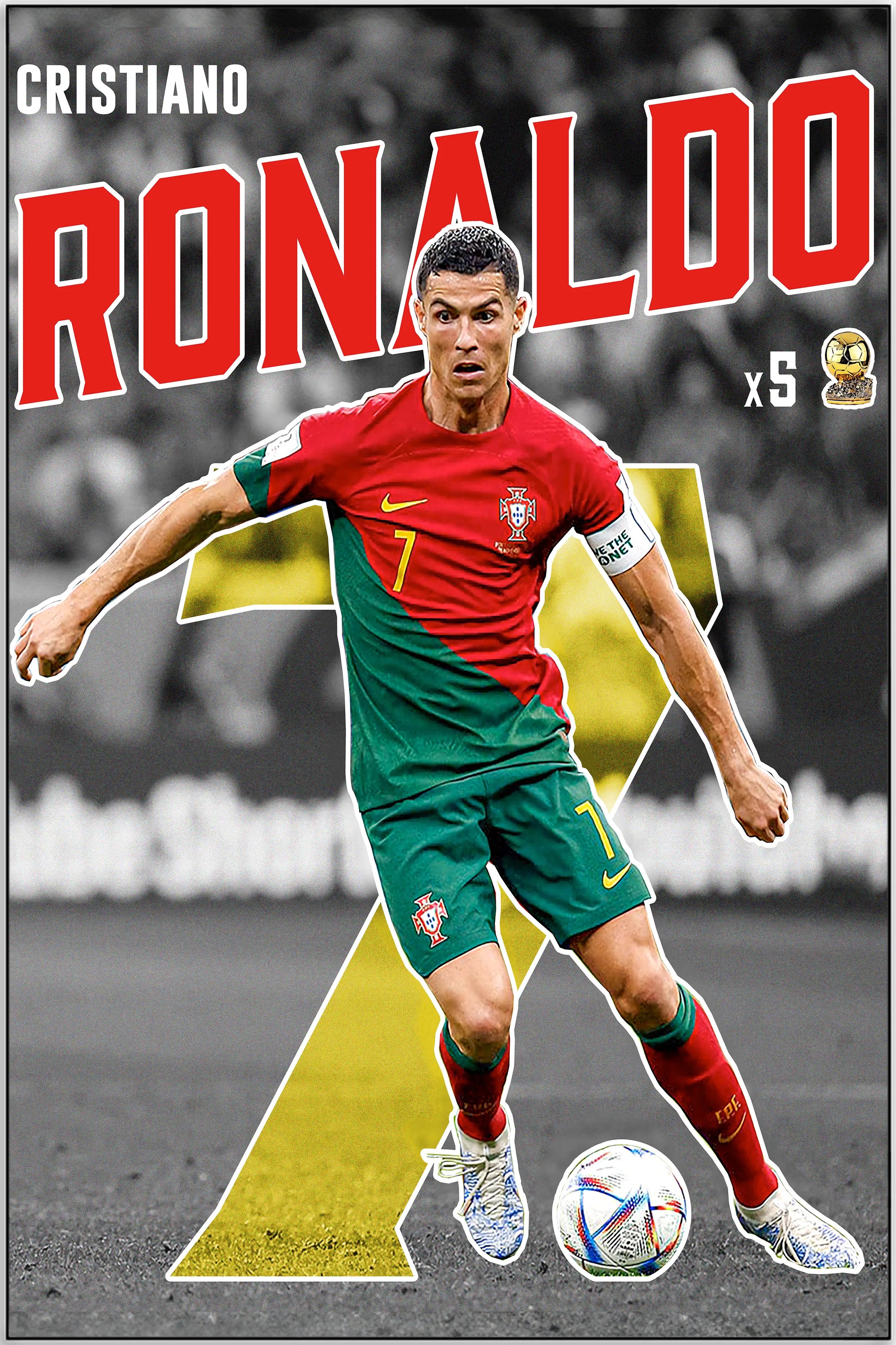 Plakat - Cristiano Ronaldo spilleklar - admen.dk