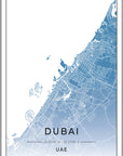 Plakat - Dubai kort - admen.dk