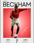 Plakat - David Beckham grafisk look - admen.dk