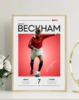 Poster - David Beckham graphic look